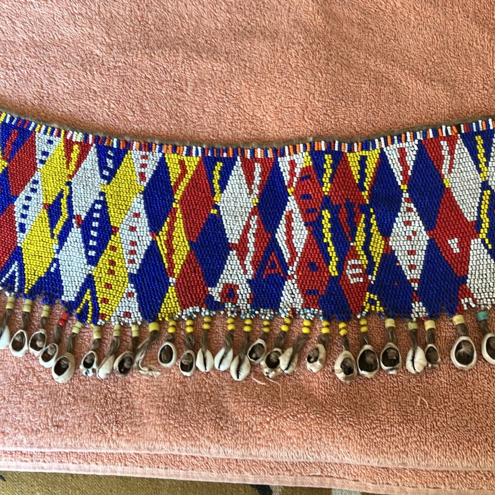 Colorful Beaded Necklace with Shell Accents - Picture 5 of 11